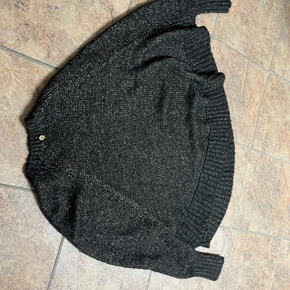 MICHAEL Michael Kors Black and Gold Knit Raglan Sweater - Picture 3 of 4